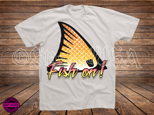 Fish on Tail. PNG Digital Print file.