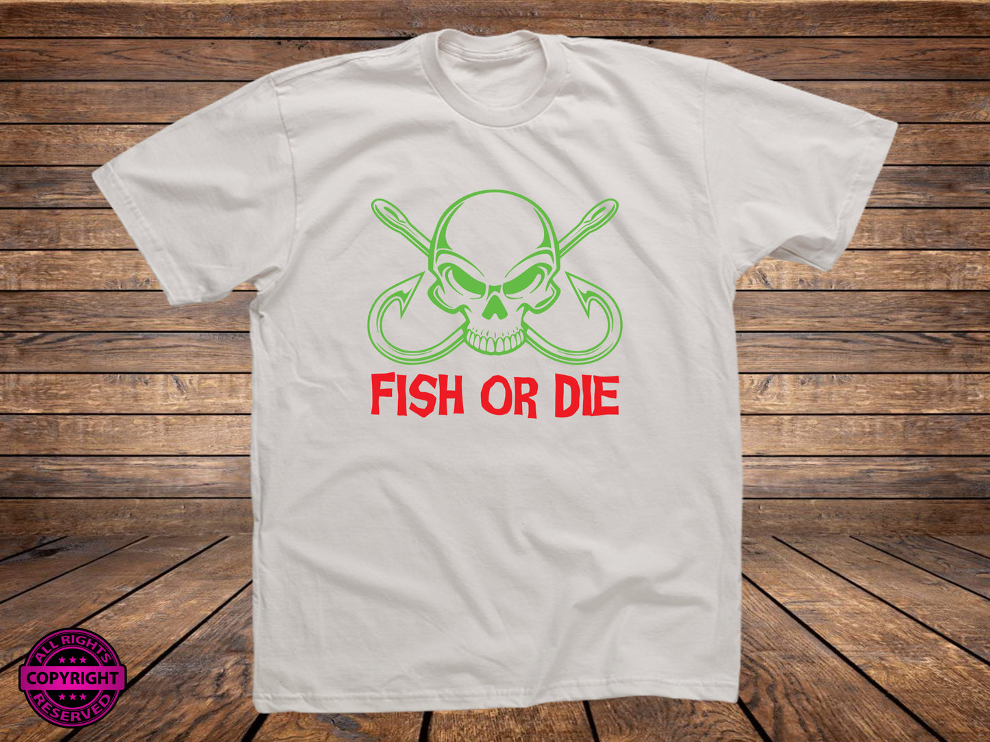Fish or Die, SVG Digital Cut or Print file.
