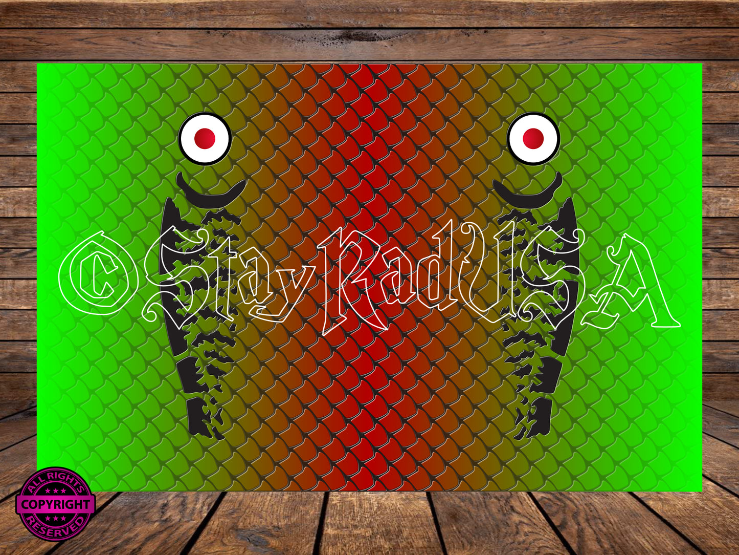 Lure Tumbler Wrap. JPG Digital Print file.
