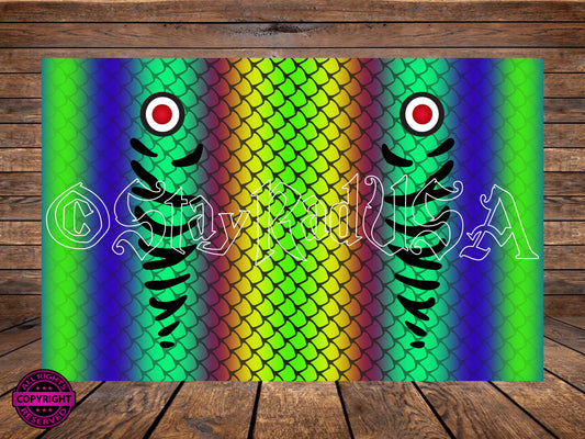Lure Tumbler Wrap. PNG Digital Print file. #81
