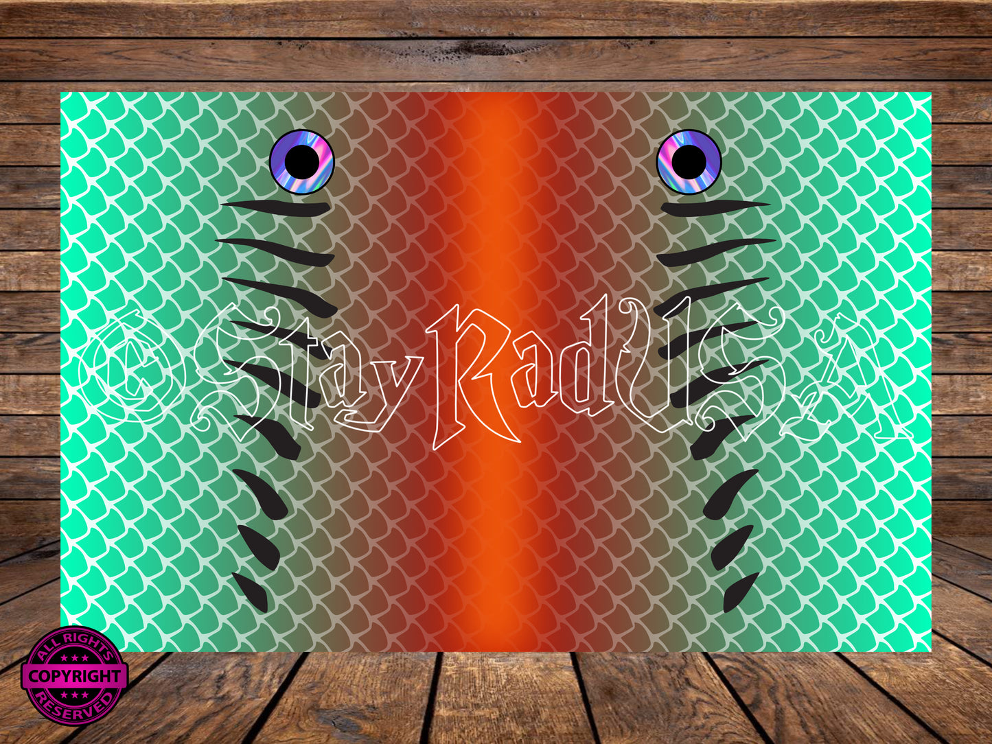 Lure Tumbler Wrap. JPG Digital Print file.