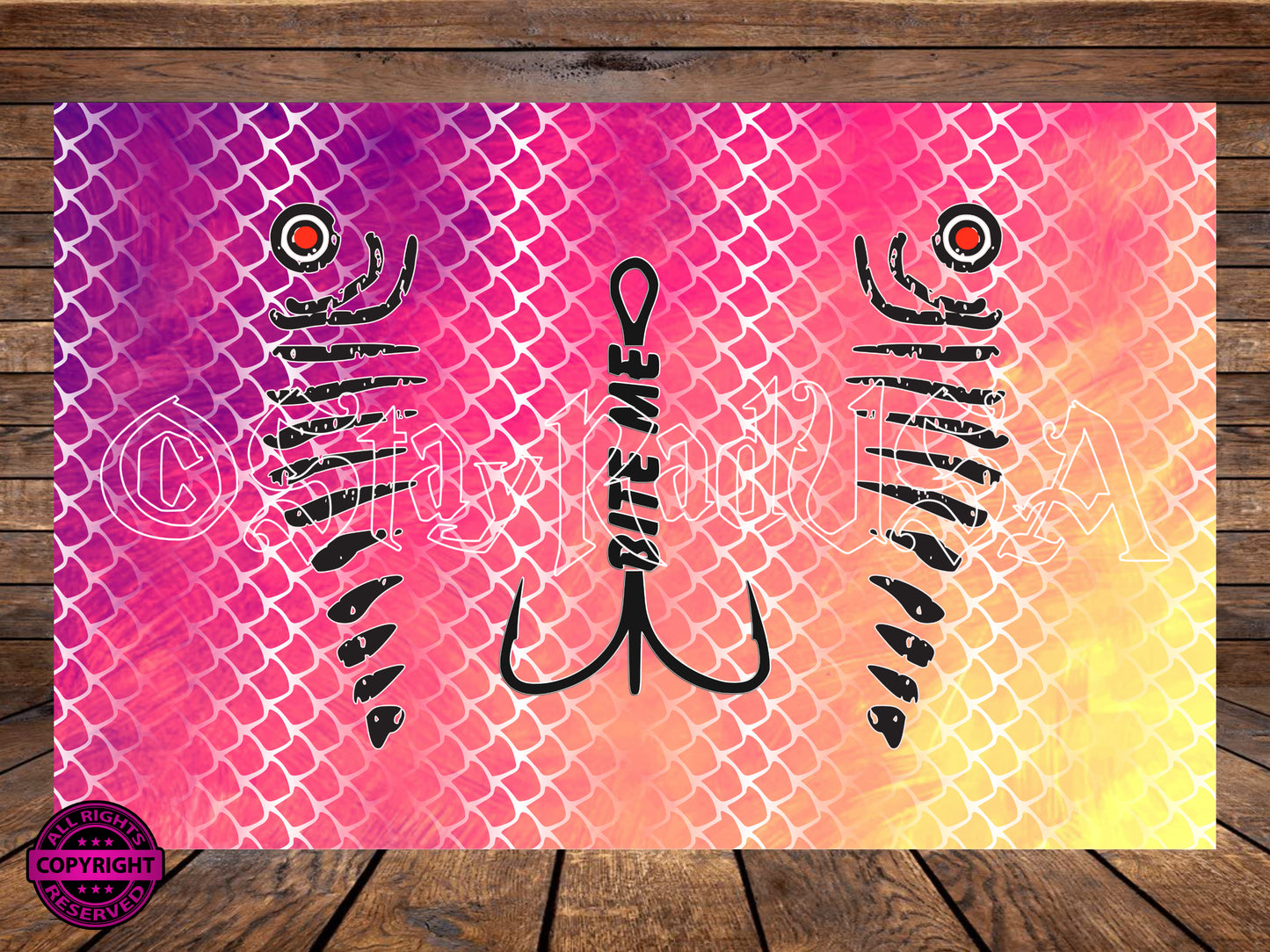 Lure Tumbler Wrap. JPG Digital Print file.