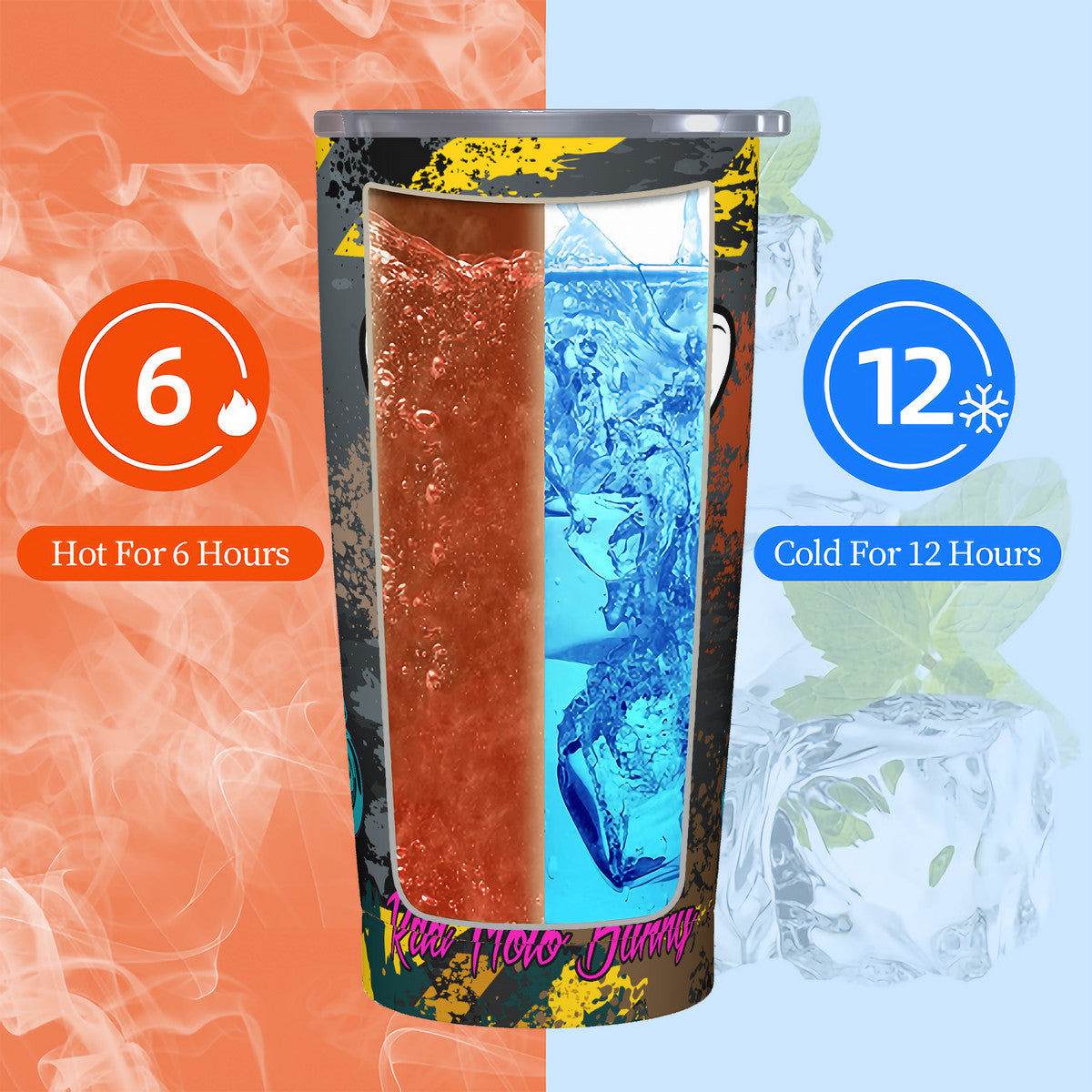 Rad Moto Bunny 20oz Stainless Steel Tumbler