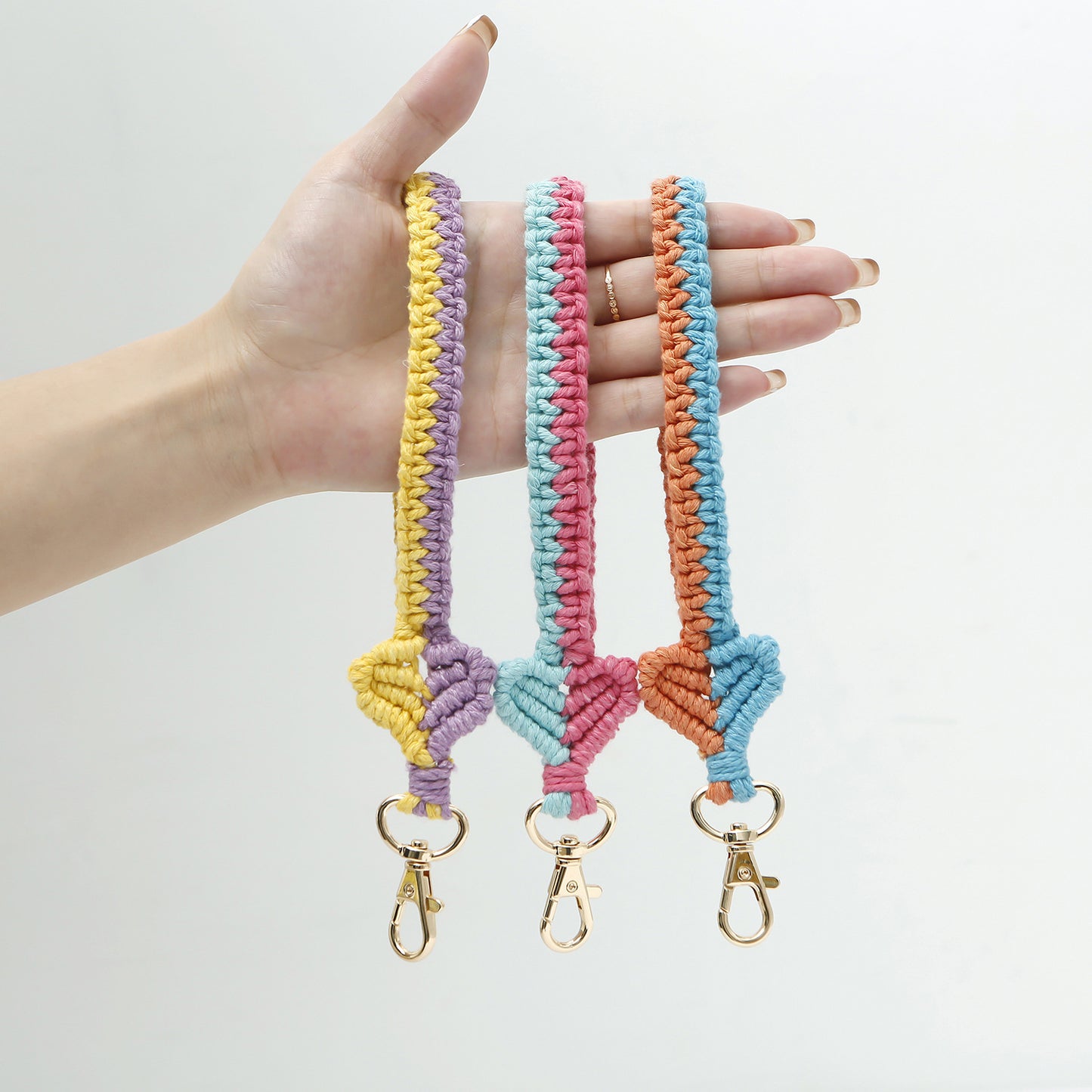 Bohemian Hand-woven Wrist Strap Keychain