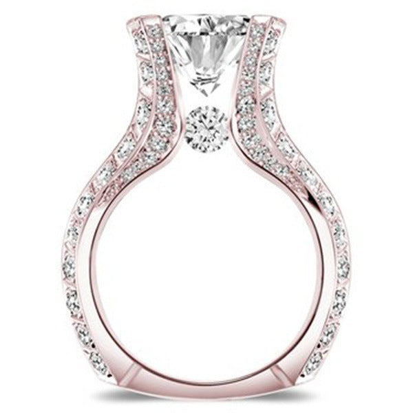 Oval Shaped Zircon Engagement Ring