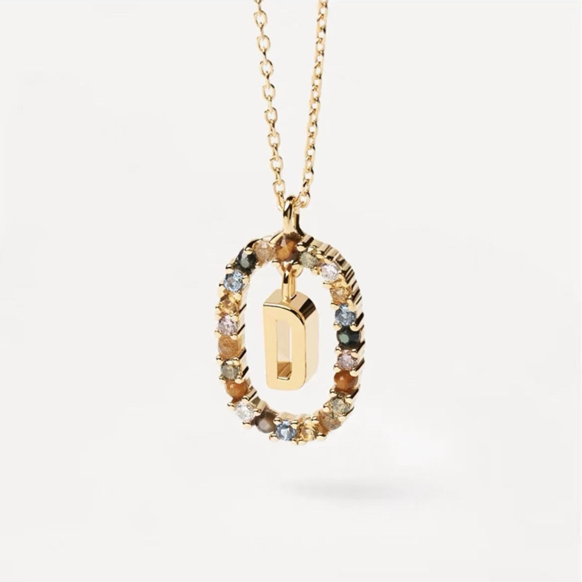 Stylish Zircon Alphabet Clavicle Chain