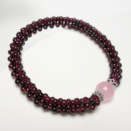Garnet Crystal Bracelet
