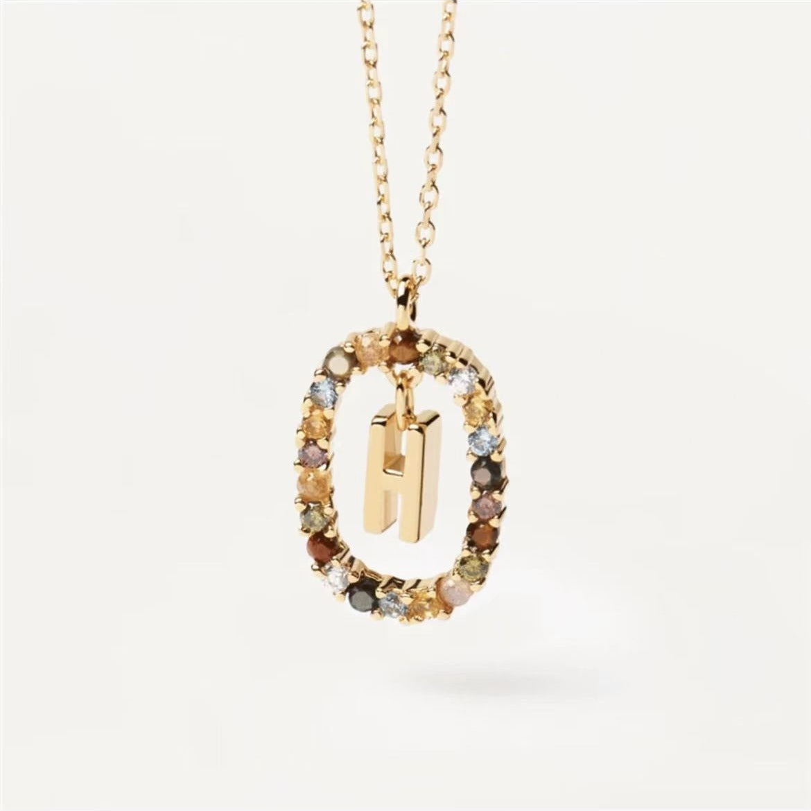 Stylish Zircon Alphabet Clavicle Chain