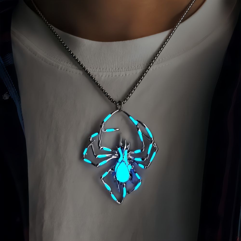 Halloween Luminous Spider Necklace