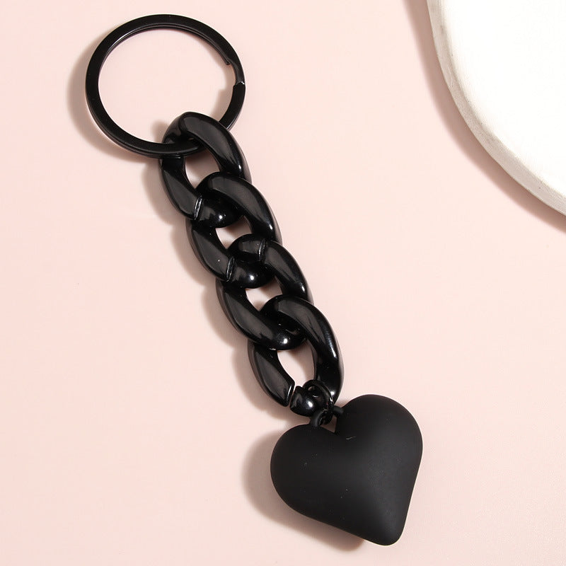 Black Heart Keychain