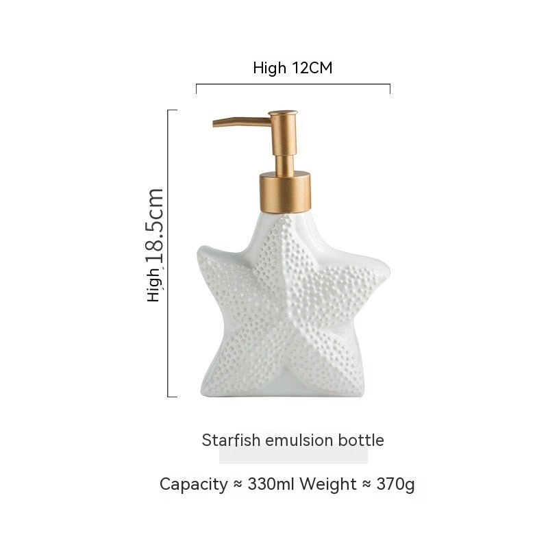 Nordic Style Ceramic Bathroom Bottle Storage