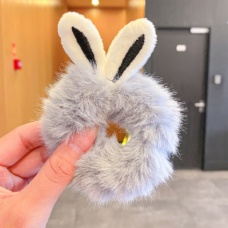 Plush Bunny Ear Hair Tie