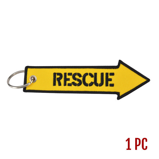 Motorcycle Embroidered Keychain