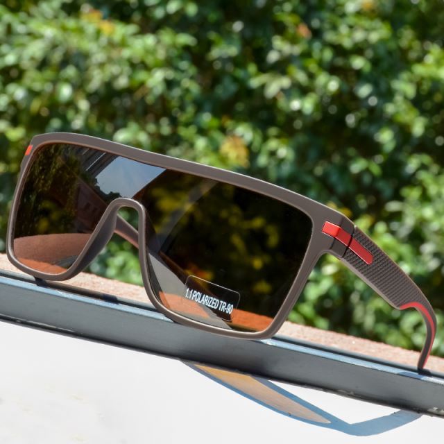 Squared Polarized Sports Sunglasses