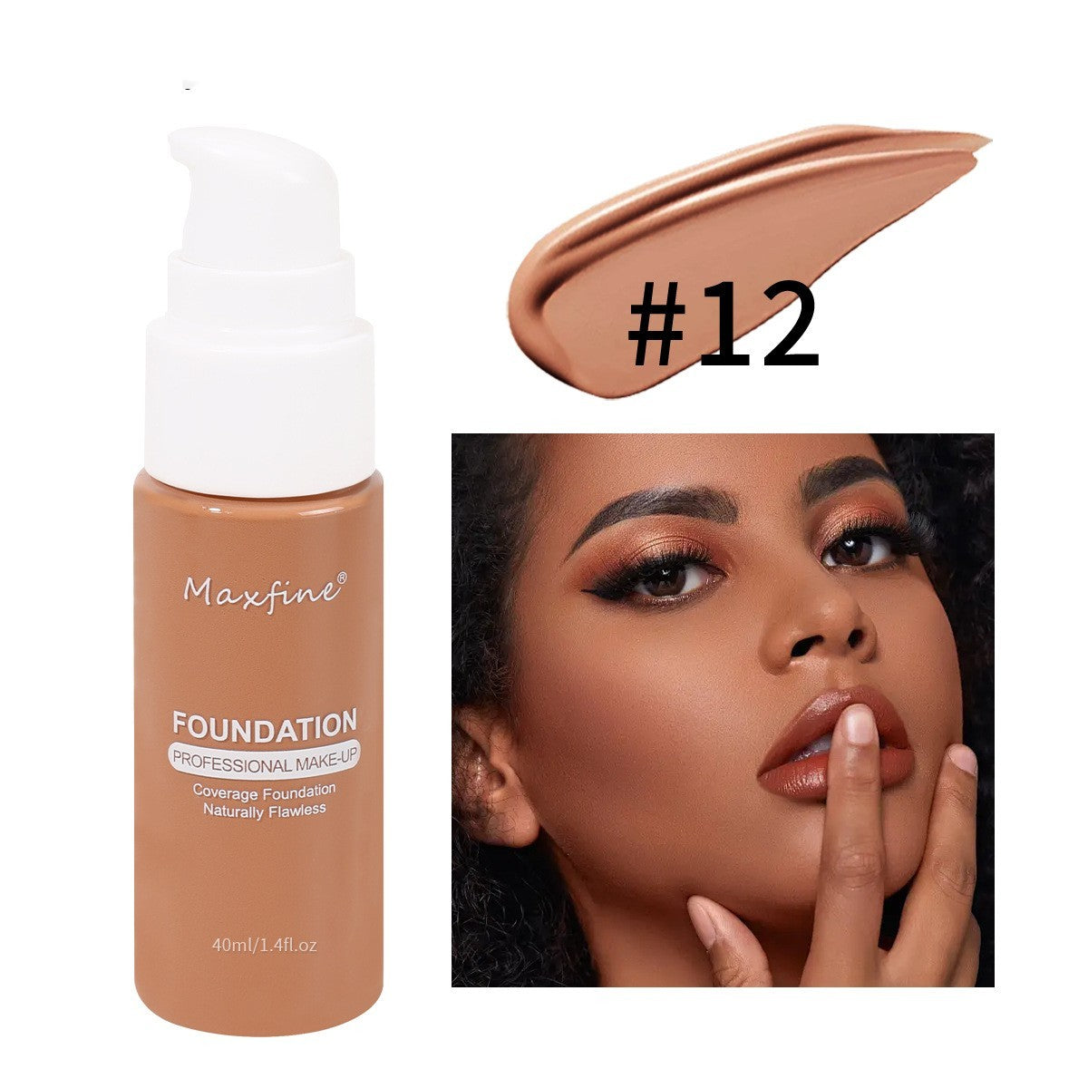 12 Color Waterproof Liquid Foundation