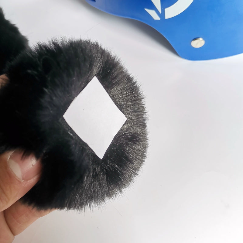Puffy Panda Ears Helmet Ornaments