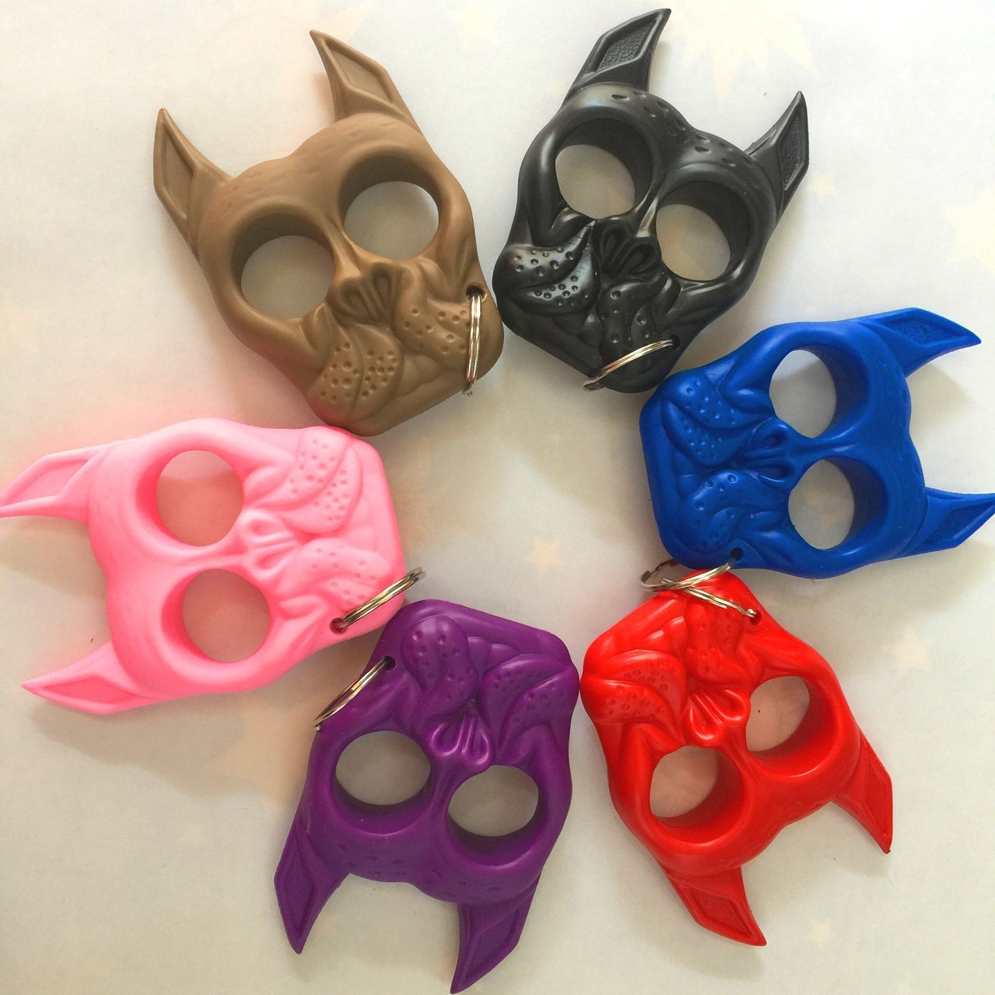 Dog Head Self-defense Keychain