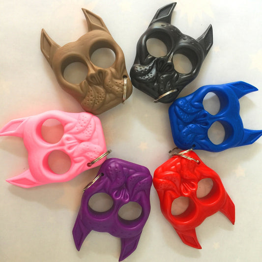 Dog Head Self-defense Keychain