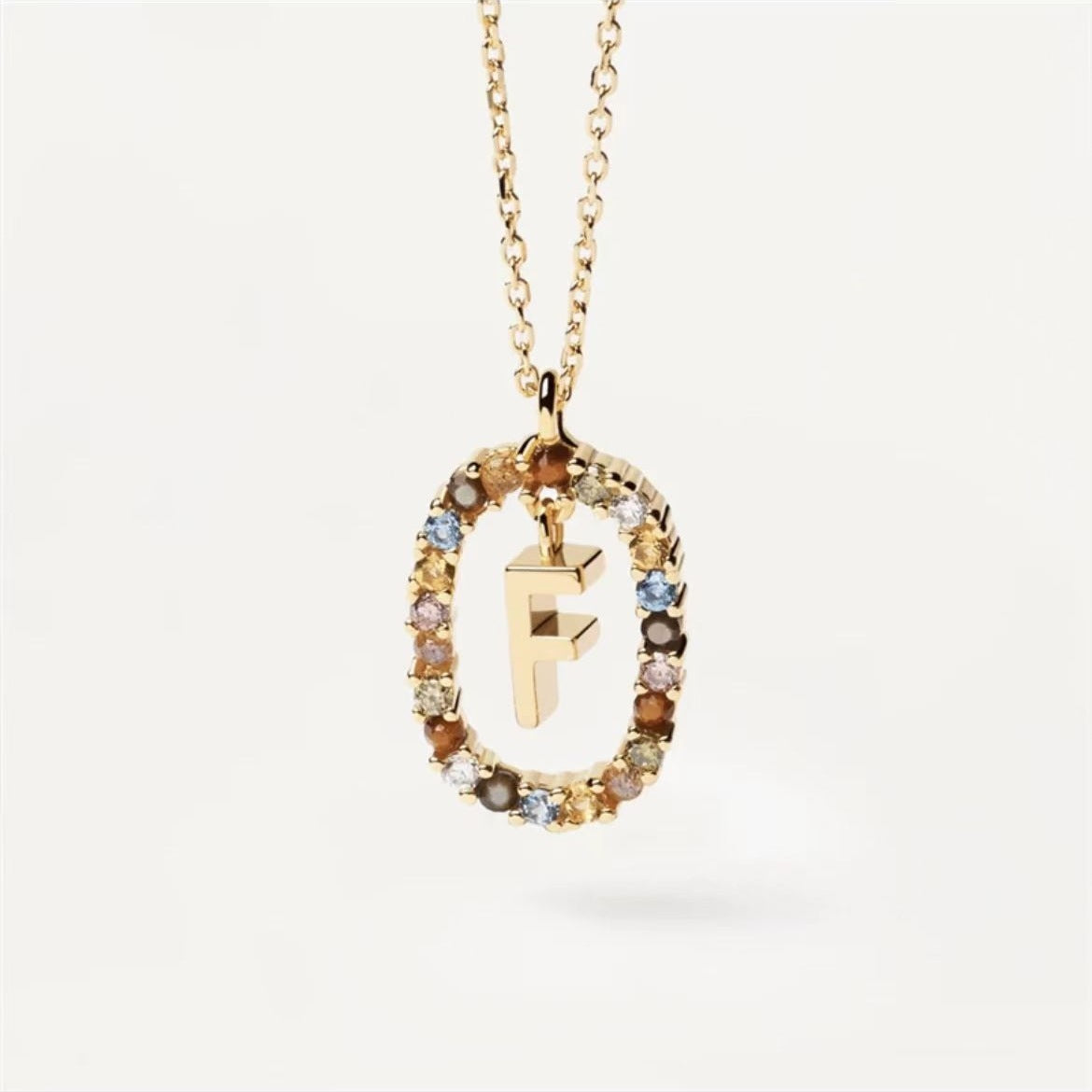 Stylish Zircon Alphabet Clavicle Chain