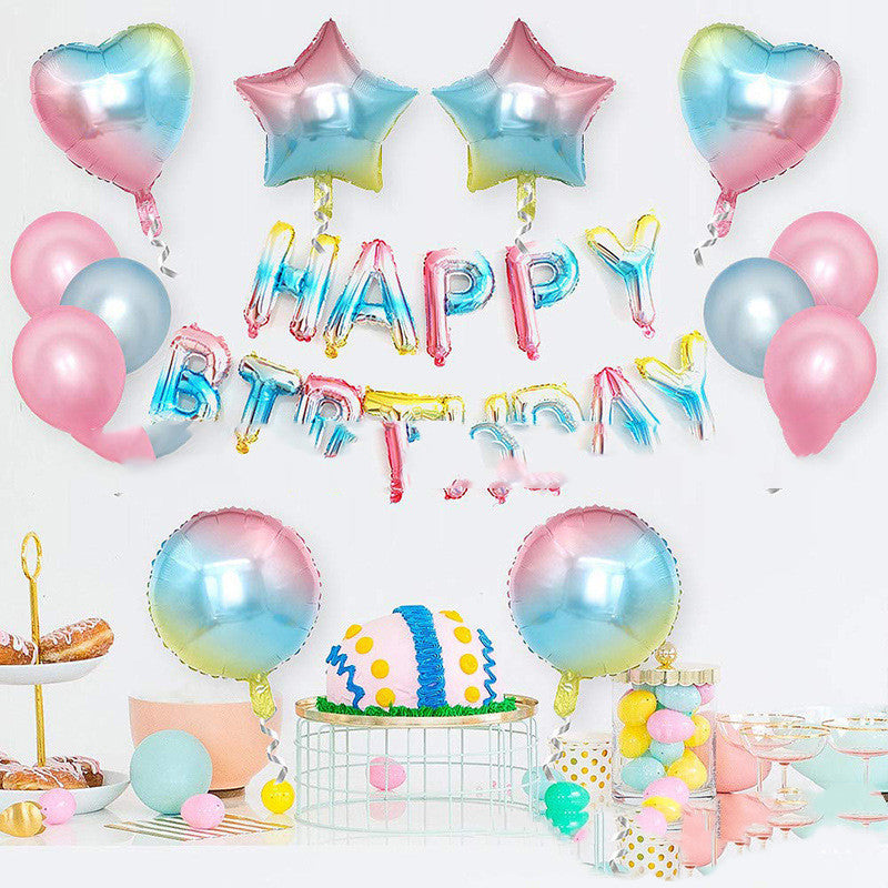 Rainbow Color Birthday Party Decoration Balloons