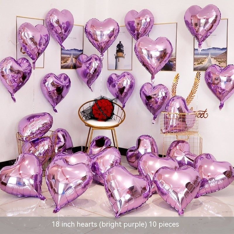 Heart-shaped Aluminum Balloon