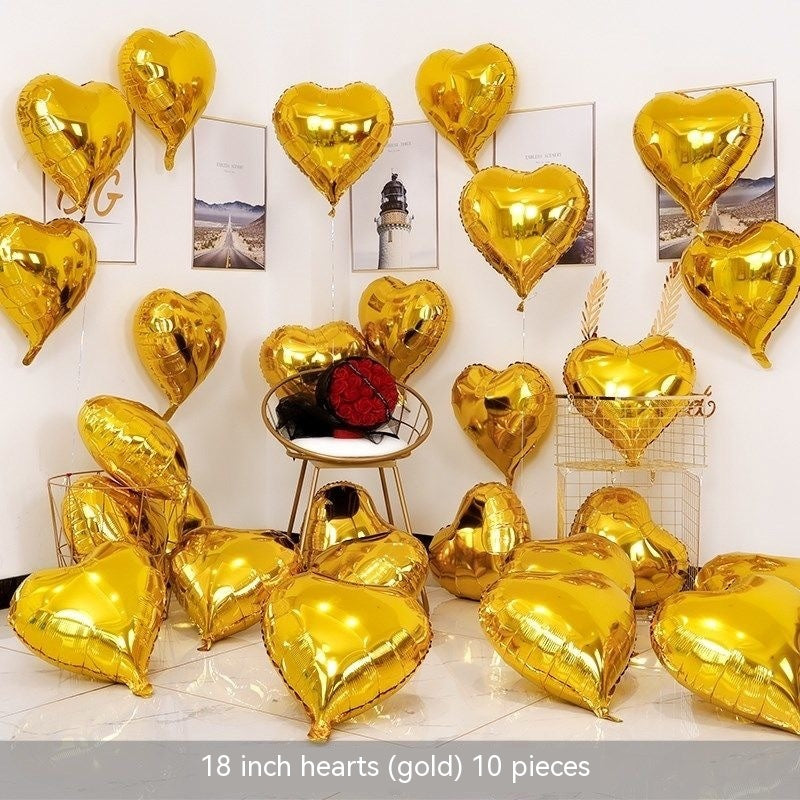 Heart-shaped Aluminum Balloon