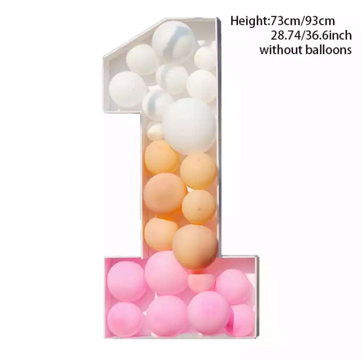 Giant Balloon Number Filling Box