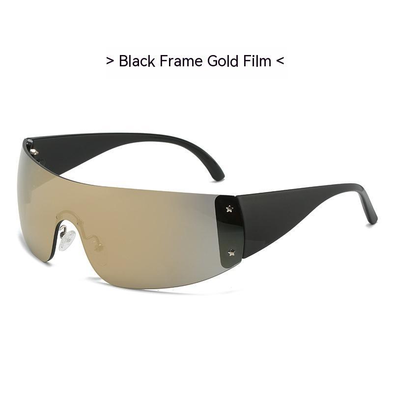 Siamese Pentagram Rimless Sunglasses