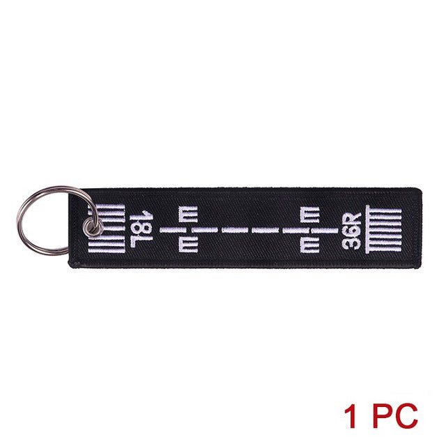 Motorcycle Embroidered Keychain