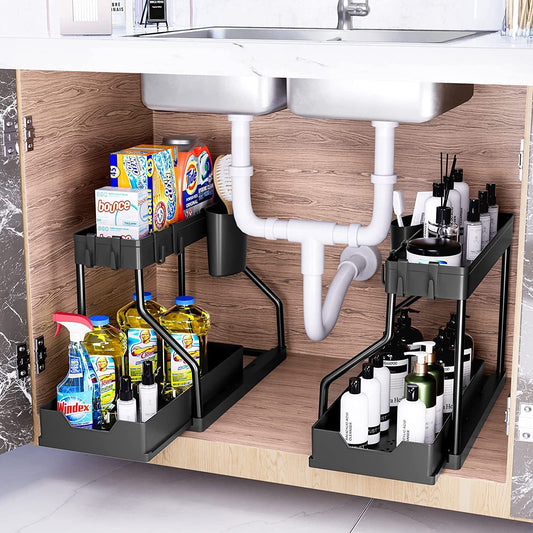Bathroom or Kitchen Sink Storage Rack 2 Floors