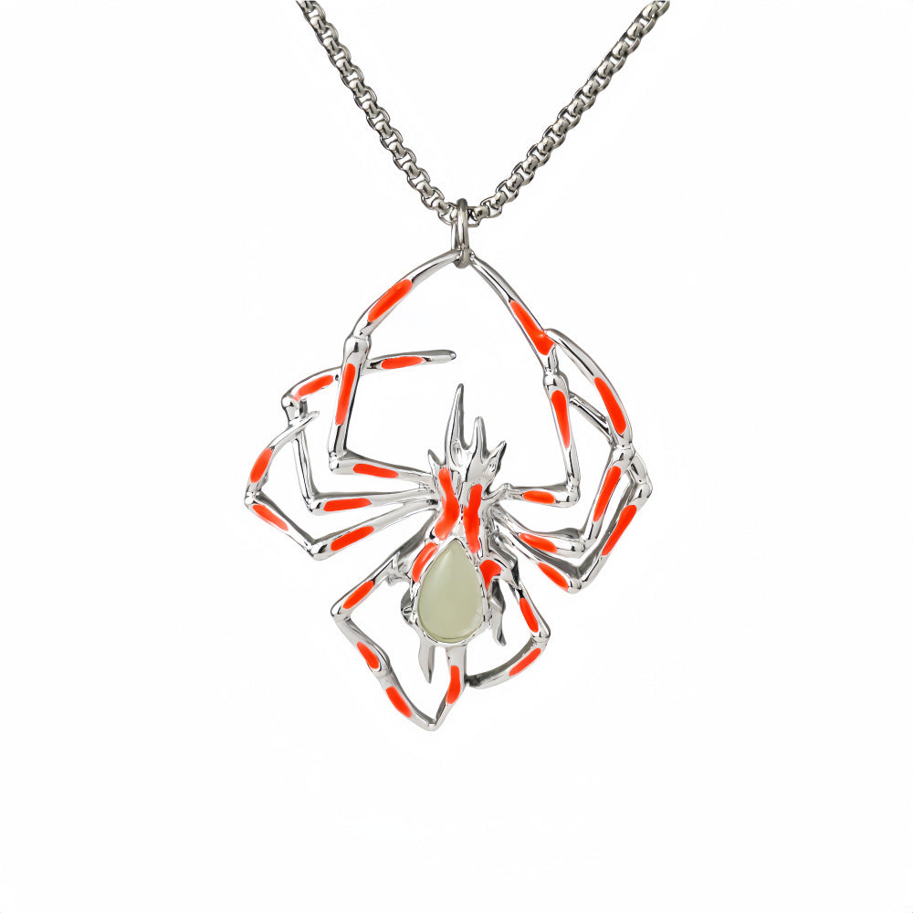 Halloween Luminous Spider Necklace