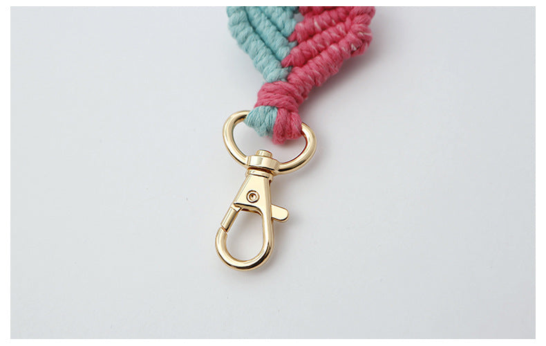 Bohemian Hand-woven Wrist Strap Keychain