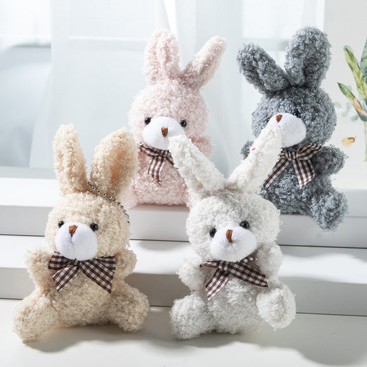 Cute Bow Tie Bunny Keychain