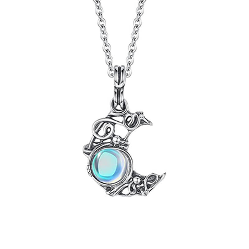 Natural Stone Wire Winding Pendant Necklace