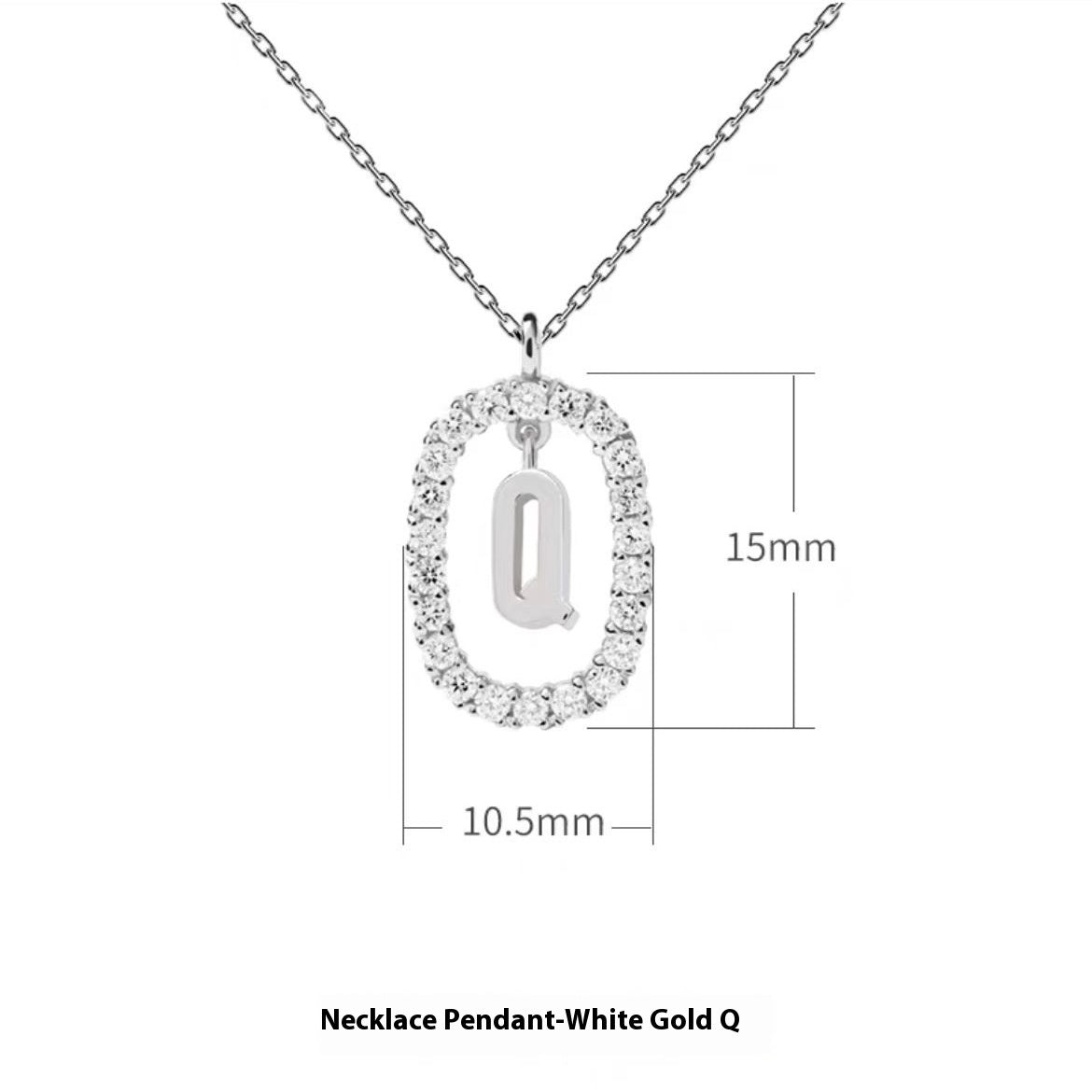 Stylish Zircon Alphabet Clavicle Chain