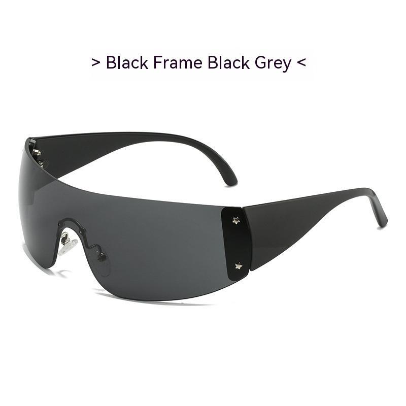Siamese Pentagram Rimless Sunglasses