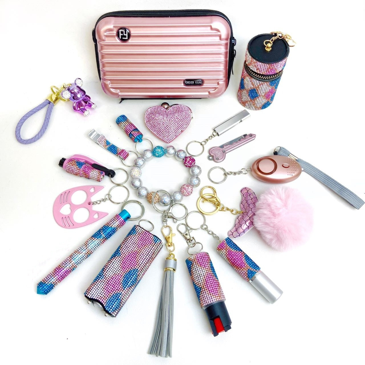 Mermaid Safety Keychain Set
