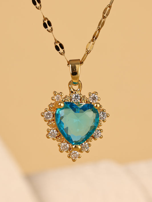 Heart-shaped Collarbone Chain Necklace