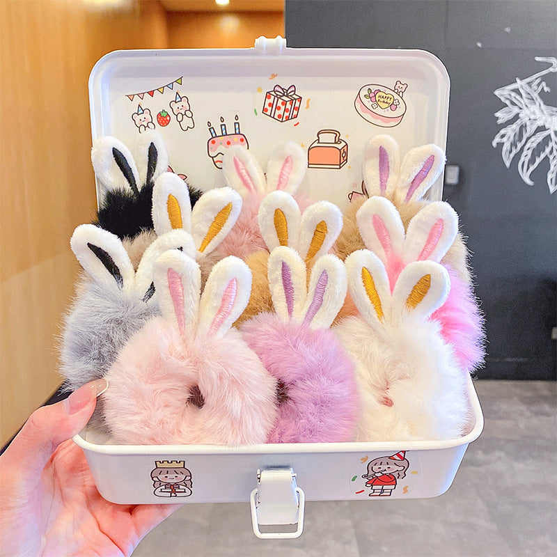 Plush Bunny Ear Hair Tie
