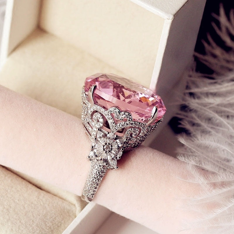 Super Large Big Diamond Ring