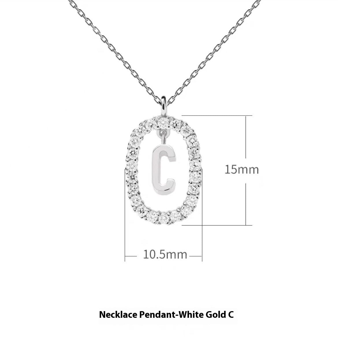Stylish Zircon Alphabet Clavicle Chain
