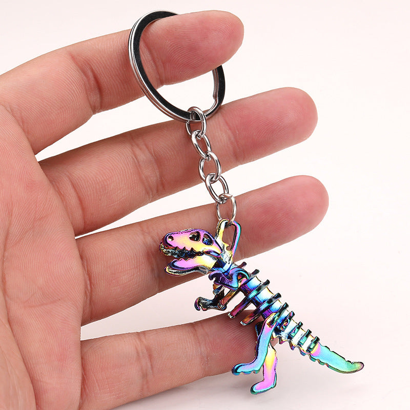 Colorful Dinosaur Keychain
