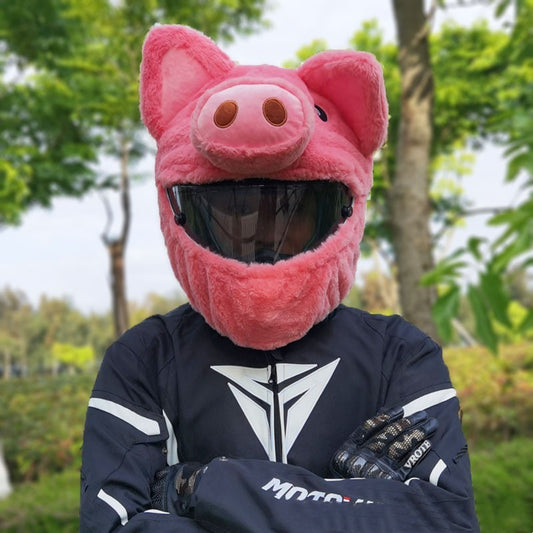 Pig Helmet Plush Cartoon Cover