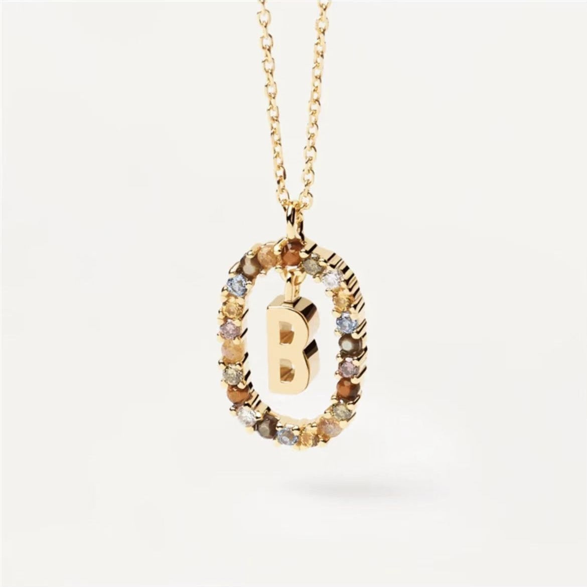 Stylish Zircon Alphabet Clavicle Chain