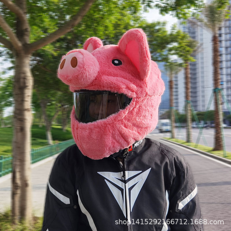Pig Helmet Plush Cartoon Cover
