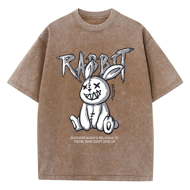 Cute Rabbit Print T-Shirt