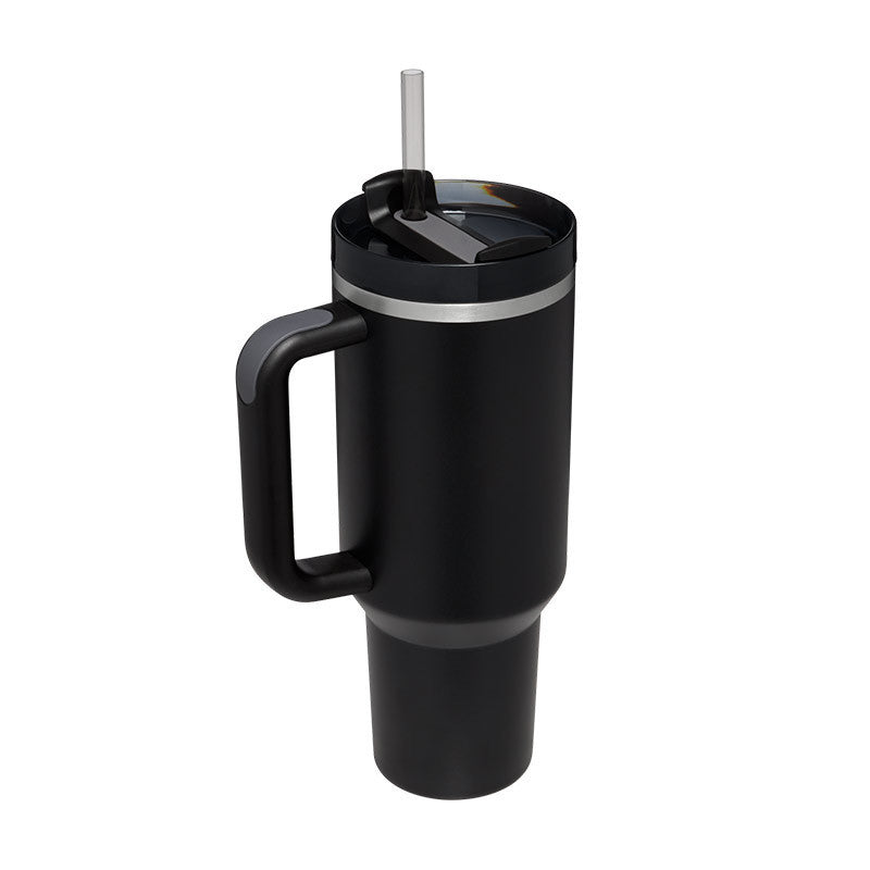 40 Oz Stainless Steel Tumbler with Lid & Straw
