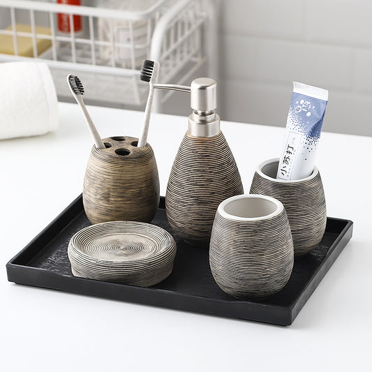 Brushed Ceramic Bathroom set