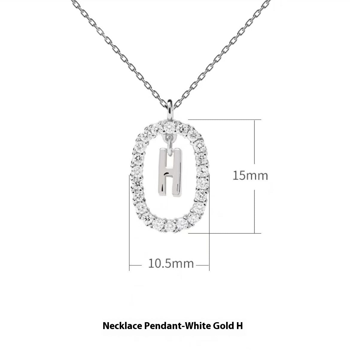 Stylish Zircon Alphabet Clavicle Chain