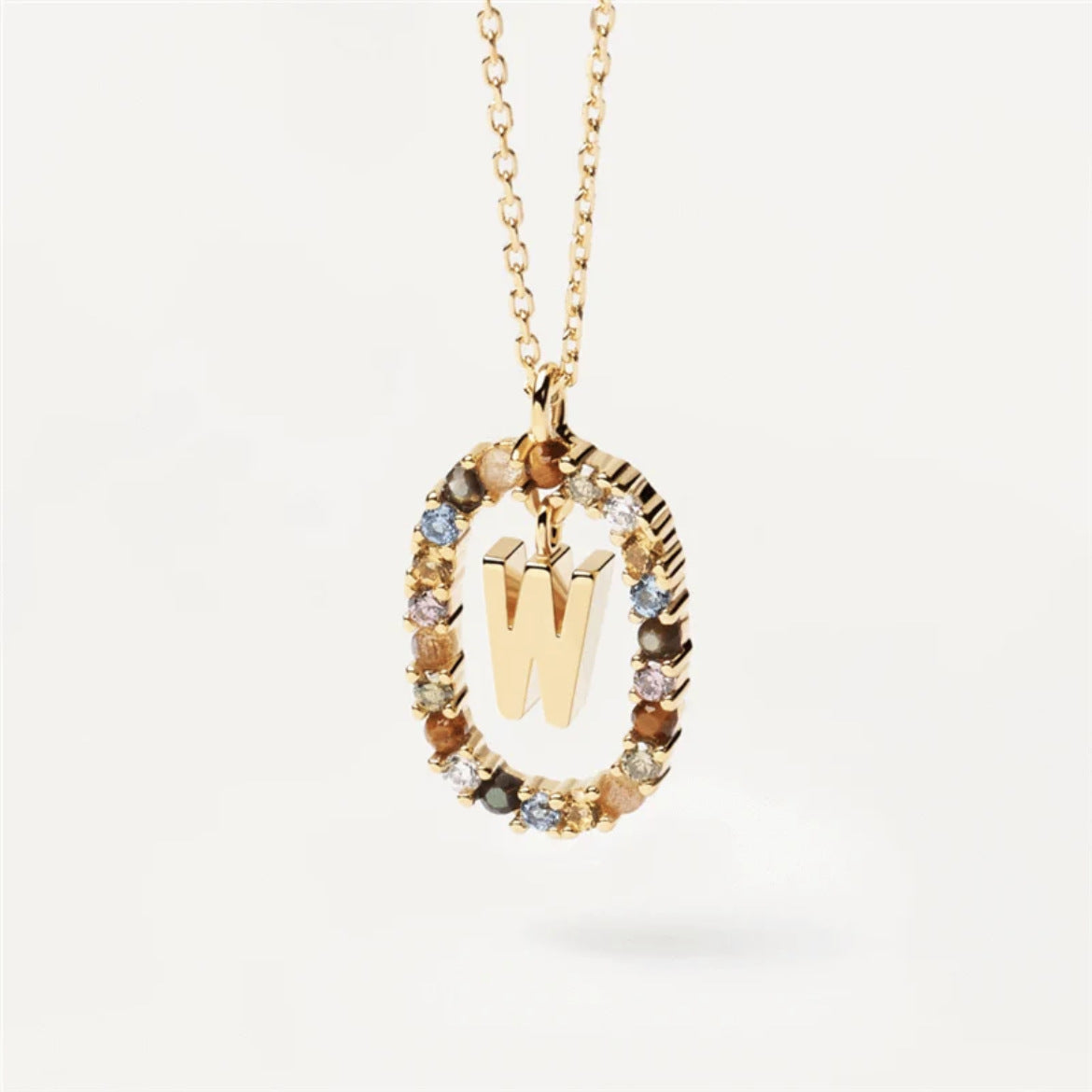 Stylish Zircon Alphabet Clavicle Chain